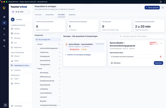 Openstaande opvolgpunten en afspraken in beeld