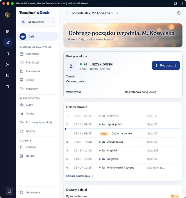 Układ dopasowany do tabletu